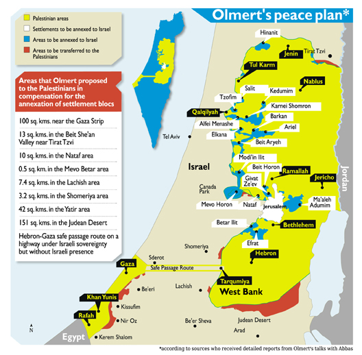 Olmert Proposal Map