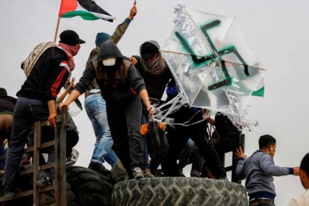 Palestinian swastika kite