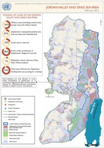 UN map of Jordan Valley