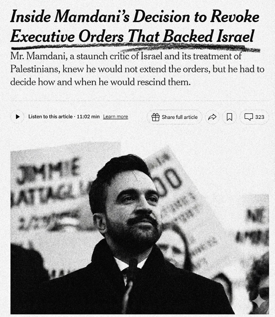 CAMERA’s Statement on Mamdani’s Revocation of Executive Orders Protecting Jews