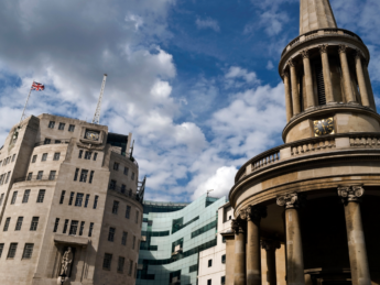 BBC Broadcasting House in Central London. (dynasoar via Getty Images).