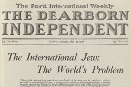 Image: The Dearborn Independent, May 22, 1920. New York Public Library Digital Collections, Public Domain / CC0 1.0. Link to source: https://nypl.getarchive.net/media/front-page-c37cd0