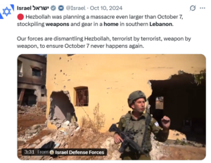 Hezbollah use of civilian homes