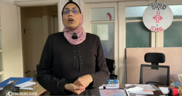 Head of Sumud School