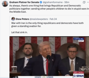 Platner retweet of Stew Peters