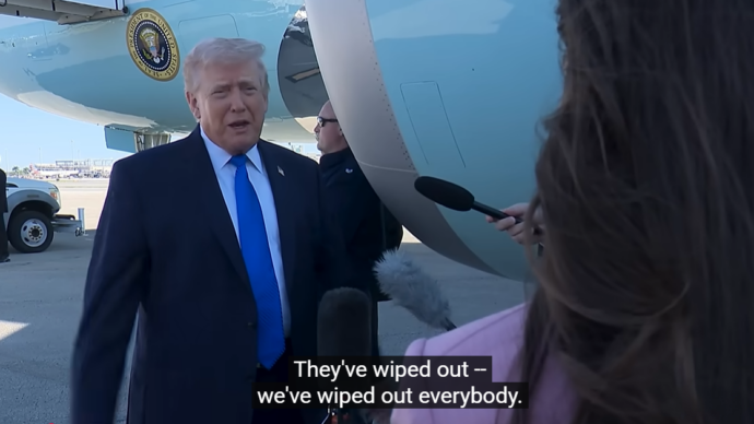 White House You Tube - Trump's actual words.