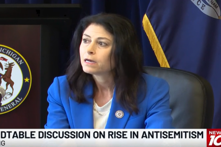 WILX - Michigan AG Dana Nessel at antisemitism roundtable